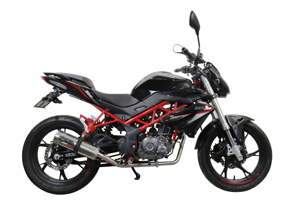 Exhaust compatible with Benelli Bn 125 2021-2024, M3 Inox , Homologated legal full system exhaust, including removable db killer and catalyst 