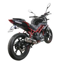 Exhaust compatible with Benelli Bn 125 2021-2024, M3 Inox , Homologated legal full system exhaust, including removable db killer and catalyst 