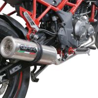 Exhaust system compatible with Benelli Bn 125 2021-2024, M3 Inox , Homologated legal full system exhaust, including removable db killer and catalyst 