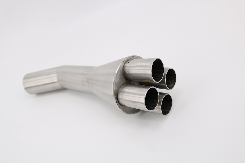 Exhaust compatible with Bmw K 100 1983-1994, Cafè Racer 4in1, Link pipe 