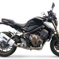 Exhaust compatible with Honda Cbr 650 F 2014-2016, Albus Ceramic, Homologated legal full system exhaust, including removable db killer 