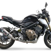 Scarico compatibile con Honda Cb 650 R 2019-2020, GP Evo4 Titanium, Scarico completo omologato,fornito con db killer estraibile,catalizzatore e collettore