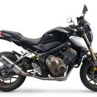 Scarico compatibile con Honda Cbr 650 R 2021-2023, M3 Inox , Scarico completo omologato,fornito con db killer estraibile,catalizzatore e collettore
