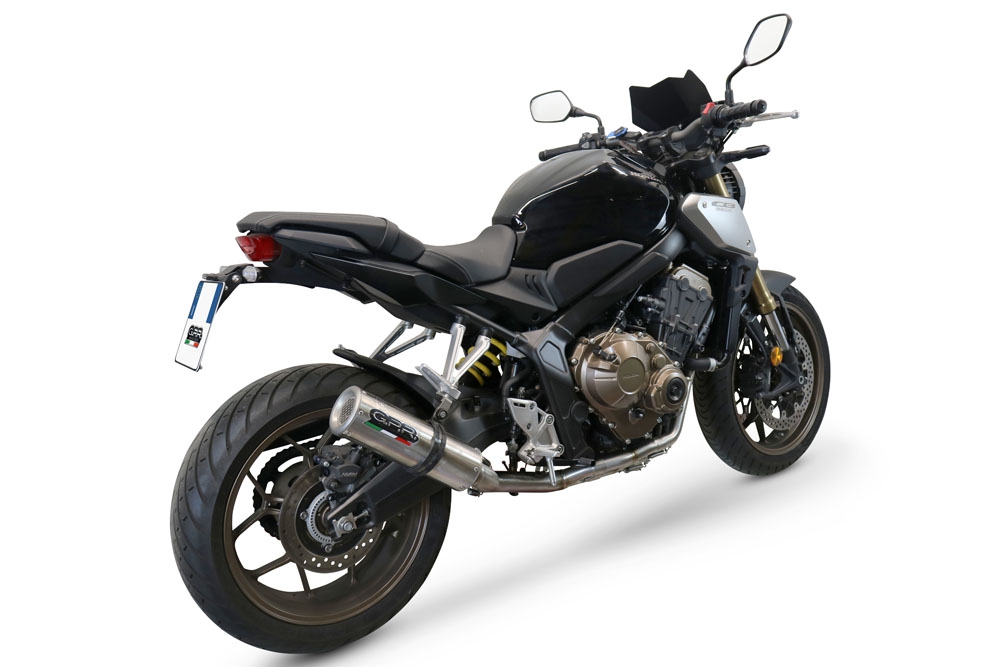 Scarico compatibile con Honda Cbr 650 R 2021-2023, M3 Inox , Scarico completo omologato,fornito con db killer estraibile,catalizzatore e collettore