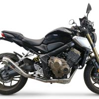 Exhaust compatible with Honda Cbr 650 R 2021-2023, Powercone Evo, Homologated legal full system exhaust, including removable db killer and catalyst 