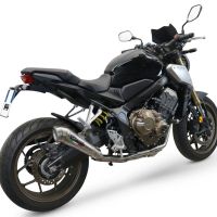 Exhaust compatible with Honda Cbr 650 R 2021-2023, Powercone Evo, Homologated legal full system exhaust, including removable db killer and catalyst 
