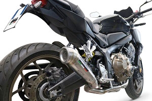 Exhaust compatible with Honda Cbr 650 R 2021-2023, Powercone Evo, Homologated legal full system exhaust, including removable db killer and catalyst 