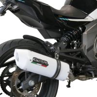 Scarico compatibile con Cf Moto 400 NK 2021-2023, Albus Evo4, Terminale di scarico omologato,fornito con db killer estraibile,catalizzatore e collettore
