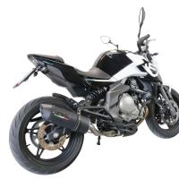 Scarico compatibile con Cf Moto 650 Mt 2021-2024, Furore Evo4 Nero, Terminale di scarico omologato,fornito con db killer estraibile,catalizzatore e collettore