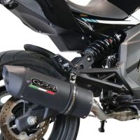 Scarico compatibile con Cf Moto 400 NK 2019-2020, Furore Evo4 Nero, Terminale di scarico omologato,fornito con db killer estraibile,catalizzatore e collettore