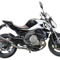 Scarico compatibile con Cf Moto 650 Mt 2019-2020, Furore Evo4 Poppy, Terminale di scarico omologato,fornito con db killer estraibile,catalizzatore e collettore