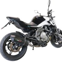 Scarico compatibile con Cf Moto 650 Nk 2021-2024, Furore Evo4 Poppy, Terminale di scarico omologato,fornito con db killer estraibile,catalizzatore e collettore