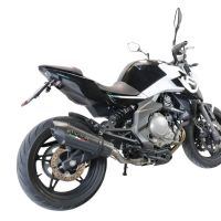 Scarico compatibile con Cf Moto 400 NK 2019-2020, GP Evo4 Poppy, Terminale di scarico omologato,fornito con db killer estraibile,catalizzatore e collettore