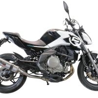 Scarico compatibile con Cf Moto 650 Nk 2021-2024, M3 Inox , Terminale di scarico omologato,fornito con db killer estraibile,catalizzatore e collettore