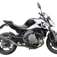 Scarico compatibile con Cf Moto 650 Mt 2021-2024, M3 Poppy , Terminale di scarico omologato,fornito con db killer estraibile,catalizzatore e collettore