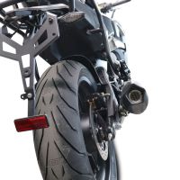 Scarico compatibile con Cf Moto 650 Gt 2022-2024, GP Evo4 Poppy, Scarico omologato, silenziatore con db killer estraibile e raccordo specifico