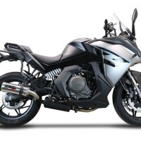 Scarico compatibile con Cf Moto 650 Gt 2022-2024, M3 Inox , Scarico omologato, silenziatore con db killer estraibile e raccordo specifico