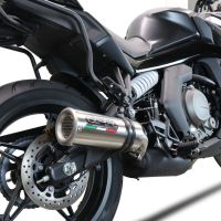 Scarico compatibile con Cf Moto 650 Gt 2022-2024, M3 Inox , Scarico omologato, silenziatore con db killer estraibile e raccordo specifico