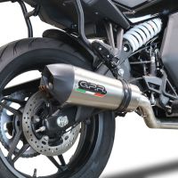 Scarico compatibile con Cf Moto 650 Gt 2022-2024, Gpe Ann. Titanium, Terminale di scarico Racing, con raccordo specifico e db killer estraibile