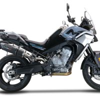 Scarico compatibile con Cf Moto 800 Mt Touring 2022-2024, Furore Evo4 Poppy, Scarico omologato, silenziatore con db killer estraibile e raccordo specifico