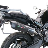 Scarico compatibile con Cf Moto 800 Mt Touring 2022-2024, Furore Evo4 Poppy, Scarico omologato, silenziatore con db killer estraibile e raccordo specifico