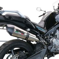 Scarico compatibile con Cf Moto 800 Mt Sport 2022-2024, GP Evo4 Titanium, Scarico omologato, silenziatore con db killer estraibile e raccordo specifico
