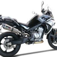 Scarico compatibile con Cf Moto 800 Mt Sport 2022-2024, GP Evo4 Titanium, Scarico omologato, silenziatore con db killer estraibile e raccordo specifico