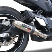 Scarico compatibile con Cf Moto 700 CL-X Heritage 2022-2024, Deeptone Inox, Scarico omologato, silenziatore con db killer estraibile e raccordo specifico