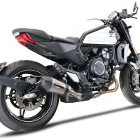 Scarico compatibile con Cf Moto 700 CL-X Sport 2022-2024, Gpe Ann. titanium, Scarico omologato, silenziatore con db killer estraibile e raccordo specifico