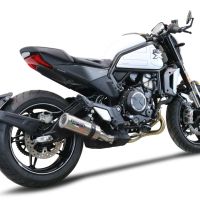 Scarico compatibile con Cf Moto 700 CL-X Sport 2022-2024, M3 Titanium Natural, Scarico omologato, silenziatore con db killer estraibile e raccordo specifico