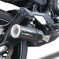 Scarico compatibile con Cf Moto 700 CL-X Sport 2022-2024, M3 Poppy , Scarico omologato, silenziatore con db killer estraibile e raccordo specifico