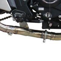 Scarico compatibile con Cf Moto 700 CL-X Heritage 2022-2024, Decatalizzatore, Collettore decatalizzore, applicazione racing