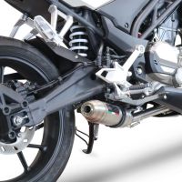 Exhaust compatible with Cf Moto 300 NK 2022-2024, Deeptone Inox, Racing full system exhaust, including removable db killer 