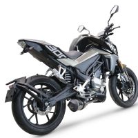 Scarico GPR compatibile con  Cf Moto 300 NK 2022-2024, New Grand Prix Evo Titanium, Scarico completo racing, fornito con db killer estraibile e collettore, non conforme per uso stradale