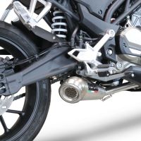 Exhaust system compatible with Cf Moto 300 NK 2022-2024, Powercone Evo, Homologated legal full system exhaust, including removable db killer and catalyst 