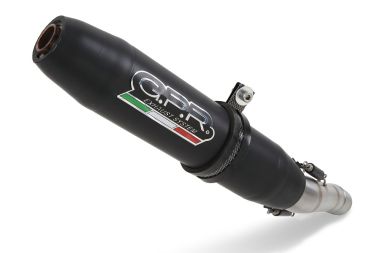 Scarico GPR compatibile con  Royal Enfield Meteor 350 2021-2023, Deeptone Nero, Terminale di scarico racing, con raccordo, senza omologazione