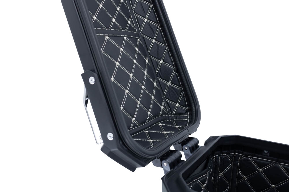 GPR TECH COMPATABILE CON Benelli Trk 502 2021/2024 e5 GPR TECH COPPIA DI VALIGIE LATERALI ARGENTO ALPI-TECH 38 LT. + 38 LT. CON TELAIO SPECIFICO 