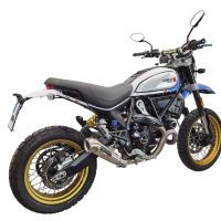 Scarico compatibile con Ducati Scrambler 800 Urban Motard 2021-2023, Powercone Evo, Terminale di scarico omologato,fornito con db killer estraibile,catalizzatore e collettore