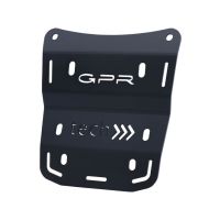 SPECIFIC PLATE IN TITANIUM TOP CASE-ALPITECH 35/55 LT GPR TECH compatible with  Ducati Multistrada V4 / V4S / V4S Sport 1100 2021/2024