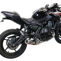 Scarico compatibile con Kawasaki Z 650 2017-2020, M3 Inox , Scarico completo omologato,fornito con db killer estraibile,catalizzatore e collettore