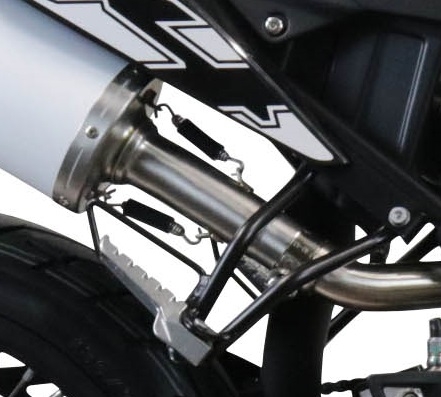 Exhaust system compatible with Aprilia Sx 125 2021-2024, Furore Evo4 Nero, Homologated legal slip-on exhaust including removable db killer, link pipe and catalyst 