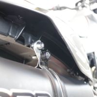 Scarico compatibile con Aprilia Rx 125 2021-2024, Furore Evo4 Nero, Terminale di scarico omologato, fornito con db killer estraibile, catalizzatore e raccordo specifico