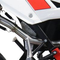 Exhaust system compatible with Beta RR 125 4T Enduro 2019-2020, Furore Evo4 Poppy, Homologated legal slip-on exhaust including removable db killer, link pipe and catalyst 