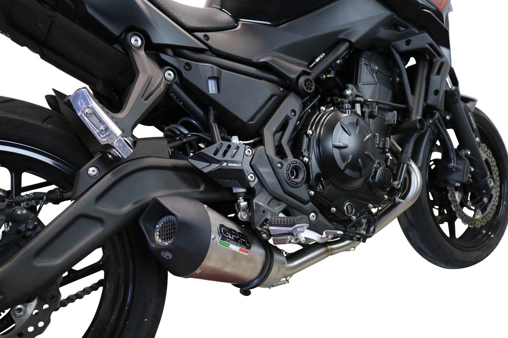 Scarico compatibile con Kawasaki Ninja 650 2021-2022, GP Evo4 Titanium, Scarico completo omologato,fornito con db killer estraibile,catalizzatore e collettore