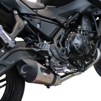 Scarico compatibile con Kawasaki Ninja 650 2021-2022, GP Evo4 Titanium, Scarico completo omologato,fornito con db killer estraibile,catalizzatore e collettore