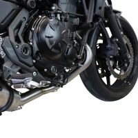 Exhaust system compatible with Kawasaki Z 650 2023-2024, Furore Evo4 Nero, Homologated legal full system exhaust, including removable db killer and catalyst 