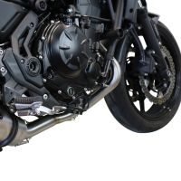 Exhaust system compatible with Kawasaki Z 650 2023-2024, M3 Black Titanium, Homologated legal full system exhaust, including removable db killer and catalyst 