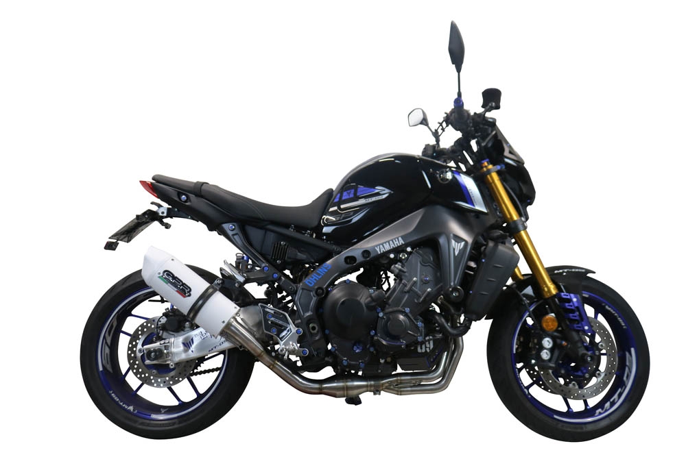 Scarico compatibile con Yamaha Mt-09 2021-2023, Albus Evo4, Scarico completo omologato,fornito con db killer estraibile,catalizzatore e collettore