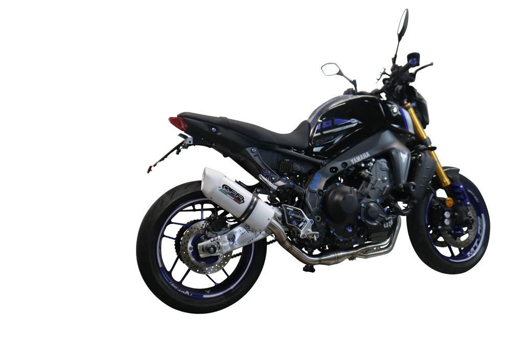 Scarico compatibile con Yamaha Mt-09 2021-2023, Albus Evo4, Scarico completo omologato,fornito con db killer estraibile,catalizzatore e collettore