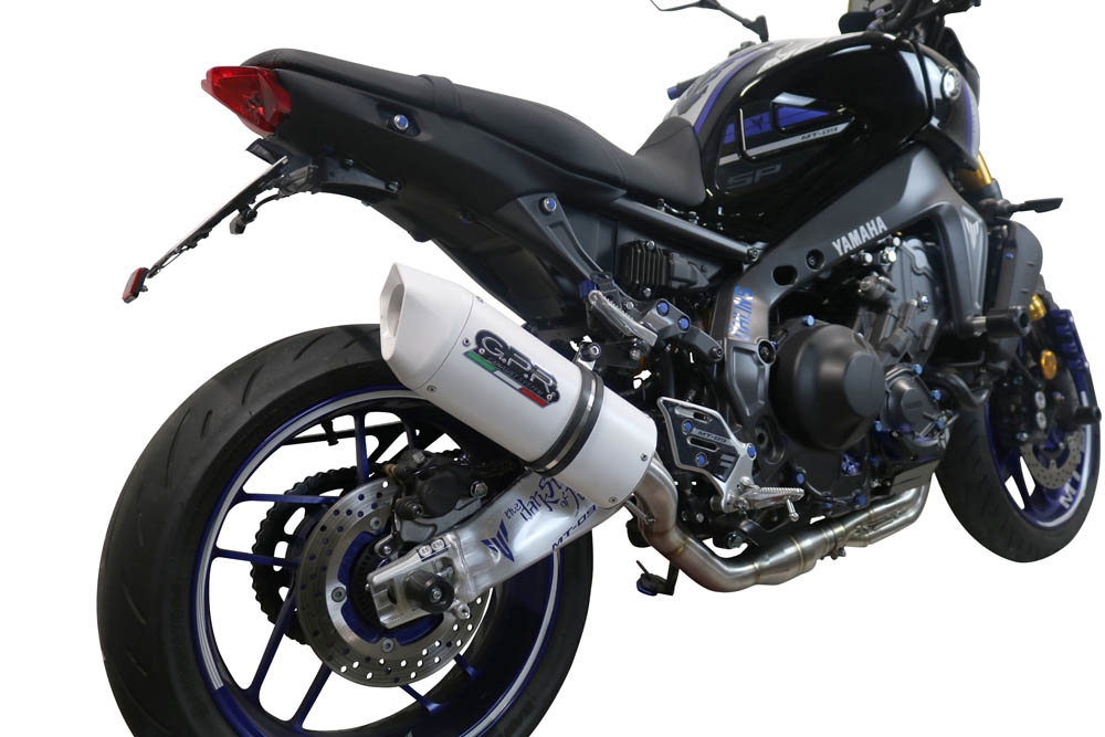 Scarico compatibile con Yamaha Mt-09 2021-2023, Albus Evo4, Scarico completo omologato,fornito con db killer estraibile,catalizzatore e collettore